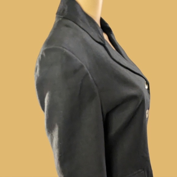 Vintage Sandro Women's Linen Blend Blazer Size 8P - Picture 2 of 12